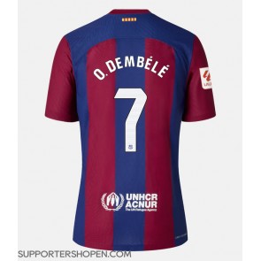 Barcelona Ousmane Dembele #7 Hemma Matchtröja Dam 2023-24 Kortärmad